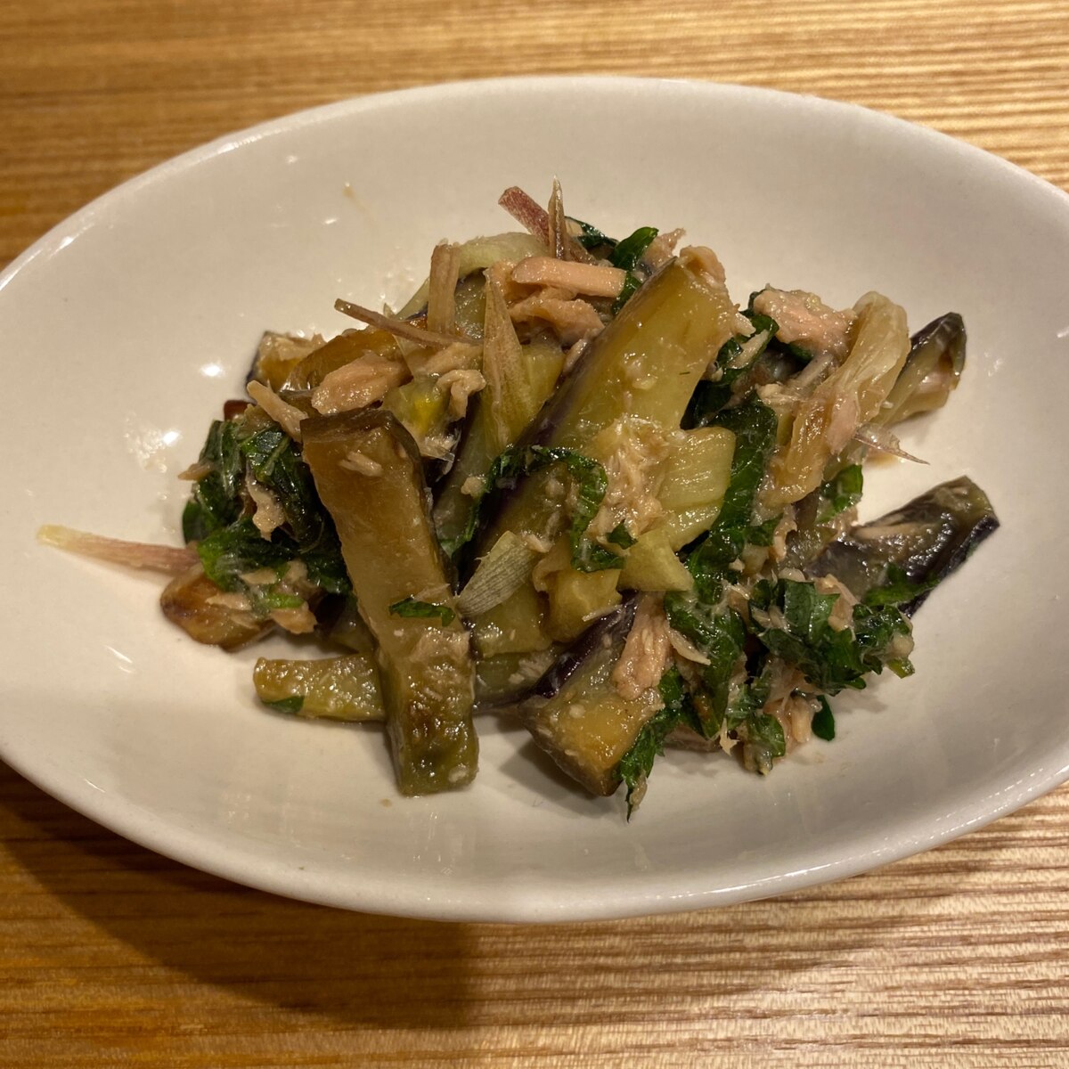 素麺にも なすとツナ缶の薬味和え レシピ 作り方 By ひろみかん 楽天レシピ